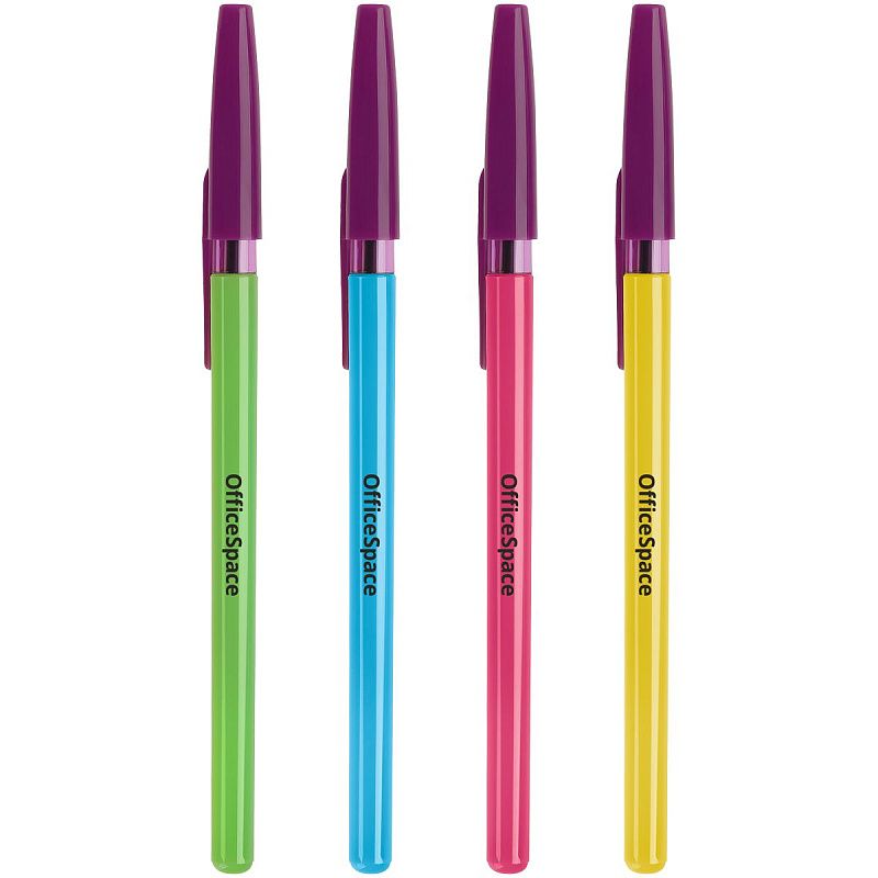 Ручка шариковая OfficeSpace "Color-219" синяя, 0,7мм, штрих-код 