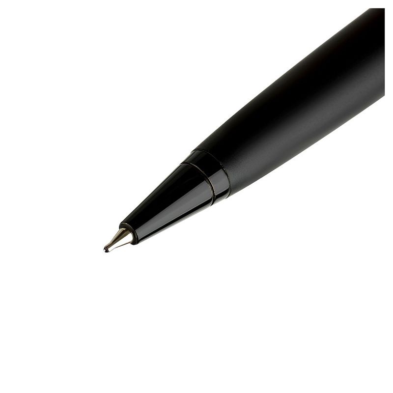 Ручка шариковая Luxor "Darc Knight" синяя, 0,7мм, корпус черный, поворотный механизм, футляр 