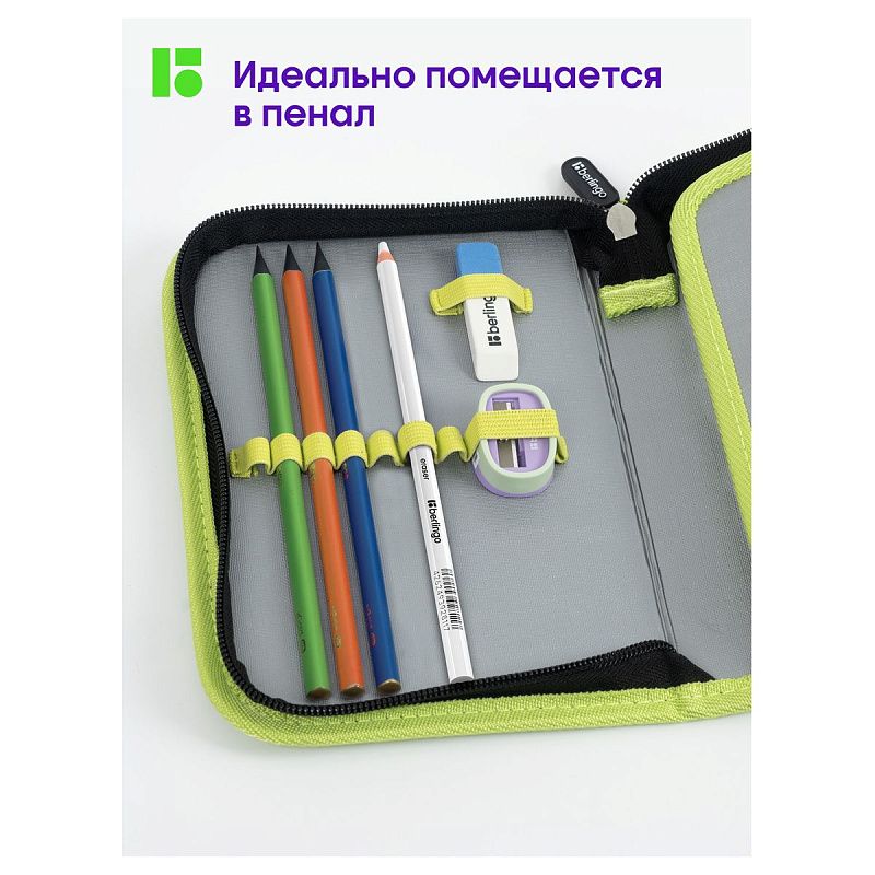 Ластик-карандаш Berlingo "Eraze 990", круглый, пластиковый, 3шт, пакет