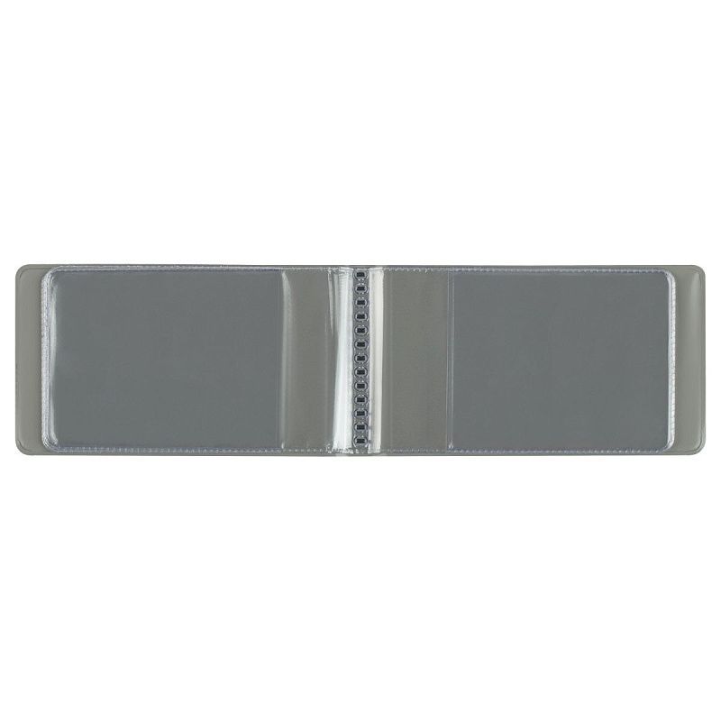 Визитница карманная OfficeSpace на 20 визиток, 65*110мм, ПВХ, синий 