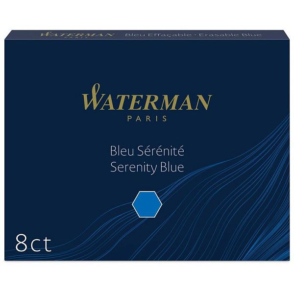 Картриджи чернильные Waterman Standart, синий, 8шт., картонная коробка