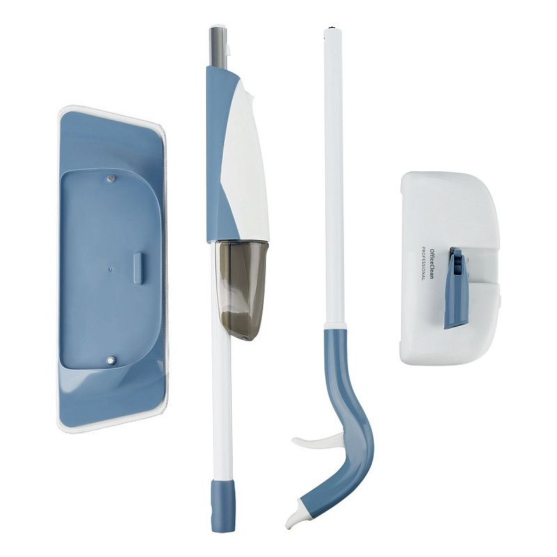 Швабра OfficeClean Professional, с распылителем воды и контейнером для сбора мусора