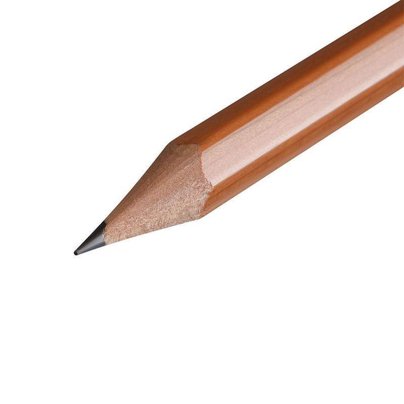 Набор карандашей ч/г Koh-I-Noor "1512" 12шт., 8B-2H, металл. пенал, с неокрашенным корпусом 