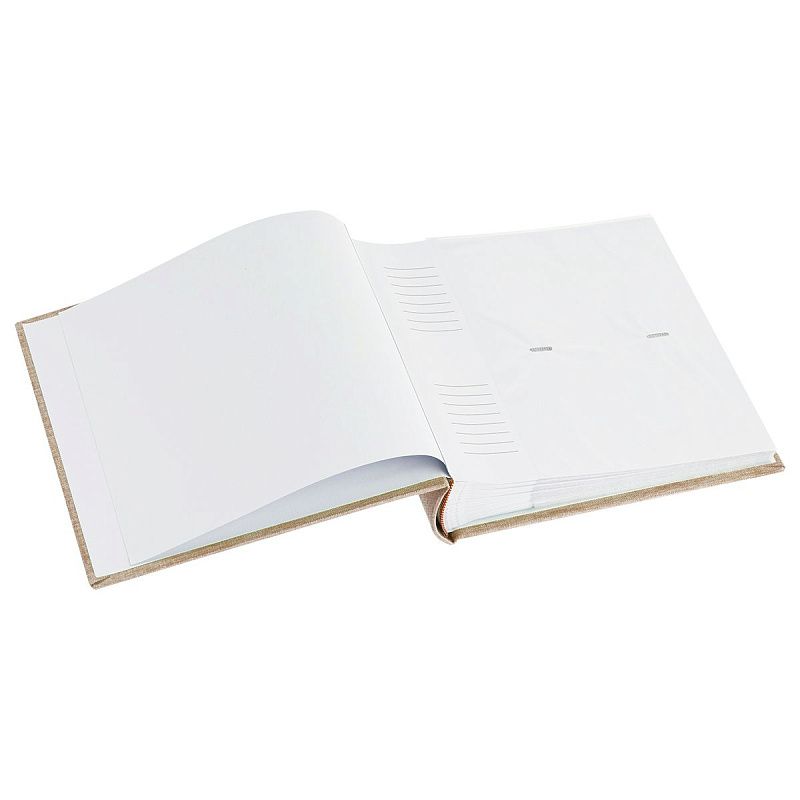 Фотоальбом 200 фото 10*15см, ArtSpace "Beige", бумажные страницы, ткань с окном