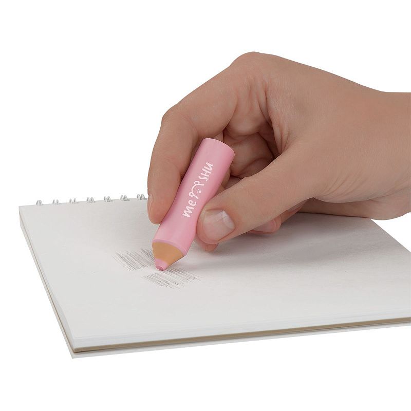 Набор ластиков MESHU "Little Pencils" 4шт., 65*15*15мм, термопластичная резина, блистер, европодвес 