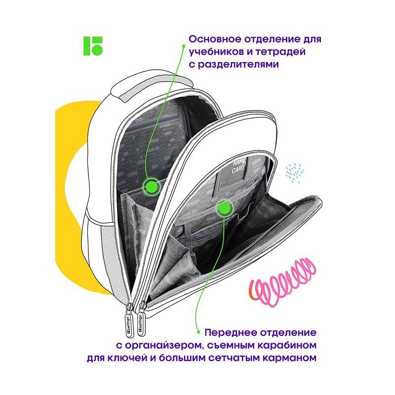 Ранец Berlingo Expert Plus "Be cool" 38*29*15см, 2 отделения, 2 кармана, анатомическая спинка 