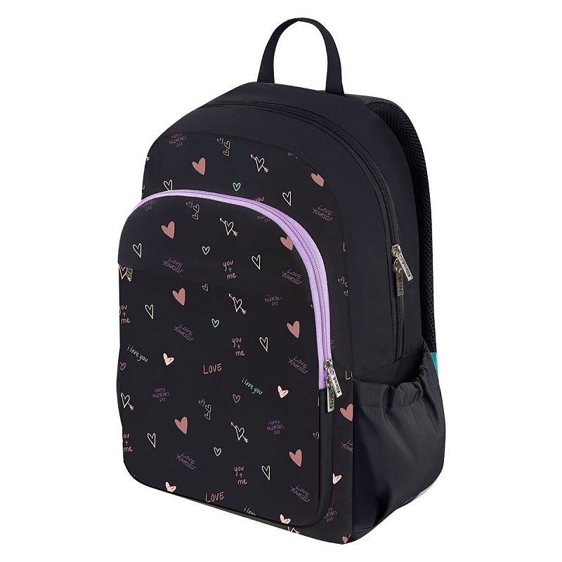Рюкзак Först Easy Start "Hearts" 44*31*14см, 2 отделения, 3 кармана, уплотненная спинка