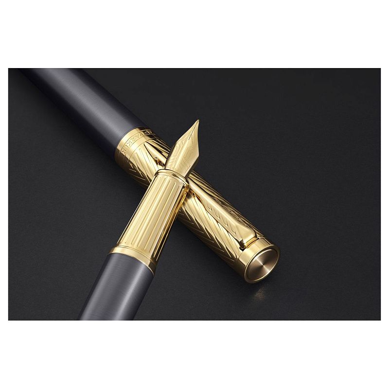 Ручка перьевая Parker "Ingenuity ARROW GT" черная 1,0мм, подарочная упаковка 