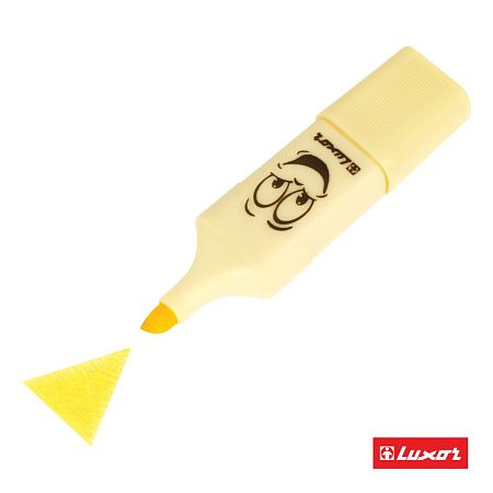 Текстовыделители Luxor "Eyeliter Pastel" пастельный желтый, 1-4,5мм 