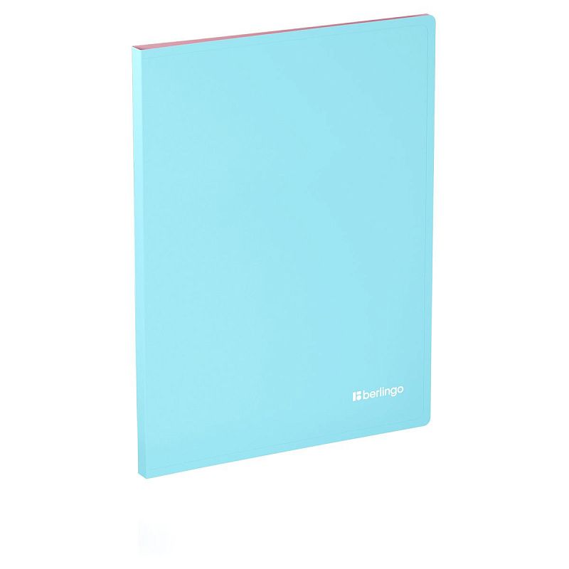 Папка с 20 вкладышами Berlingo "Haze" А4, 14мм, 600мкм, с внутр. карманом, софт-тач, ассорти 