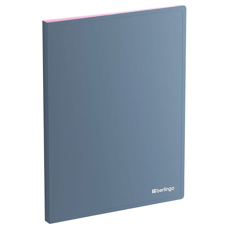 Папка с 20 вкладышами Berlingo "Soft Touch Pro", 17мм, 700мкм, с внутр. карманом, софт-тач, ассорти 