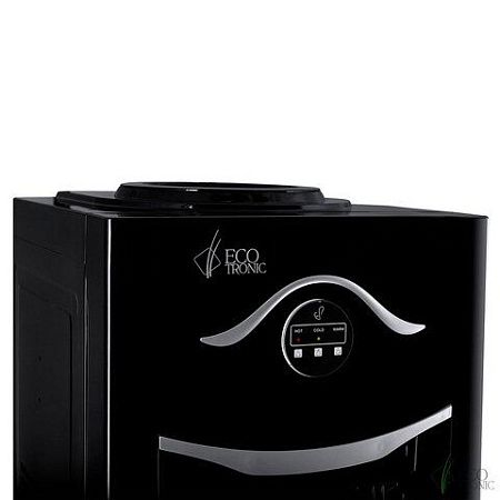 Кулер для воды ECOTRONIC K21-LF, напольный, НАГРЕВ/ОХЛАЖДЕНИЕ КОМПРЕССОРНОЕ, холодильник, 2 крана, черный, 11557