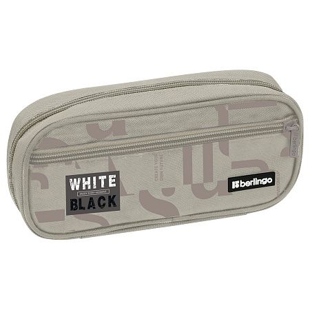 Пенал 1 отделение, 1 карман, 220*95*50 Berlingo "Trendy Beige", полиэстер, откидная планка
