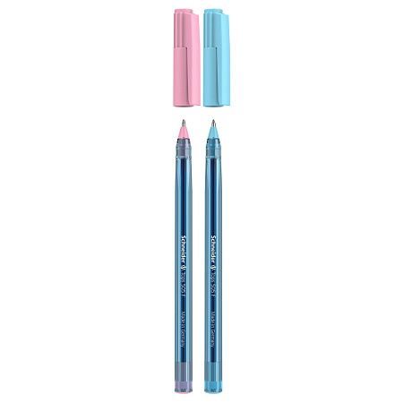 Ручка шариковая Schneider "Tops 505 F Bubble Gum" синяя, 0,8мм, прозрачный корпус 