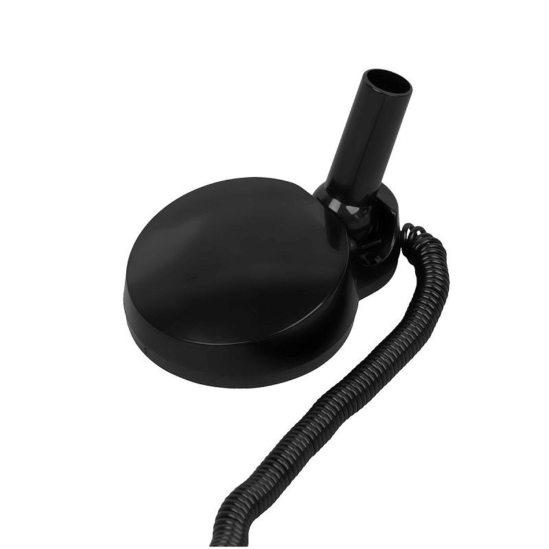 Ручка шариковая настольная OfficeSpace синяя, 0,7мм, черный корпус, черная подставка, европодвес 