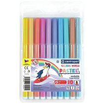 Фломастеры Centropen "Colour World. Pastel", 10цв., 2мм, смываемые, блистер