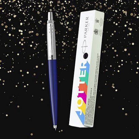 Ручка шариковая PARKER "Jotter Plastic CT", корпус синий, ежедневник А5 синий, пакет, 880896 
