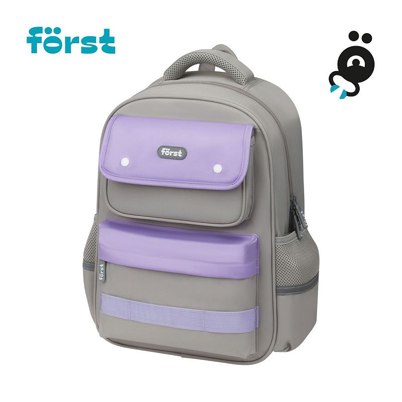 Рюкзак Först F-Color "Lavanda" 39,5*28,5*14см, 1 отделение, 4 кармана, уплотненная спинка 
