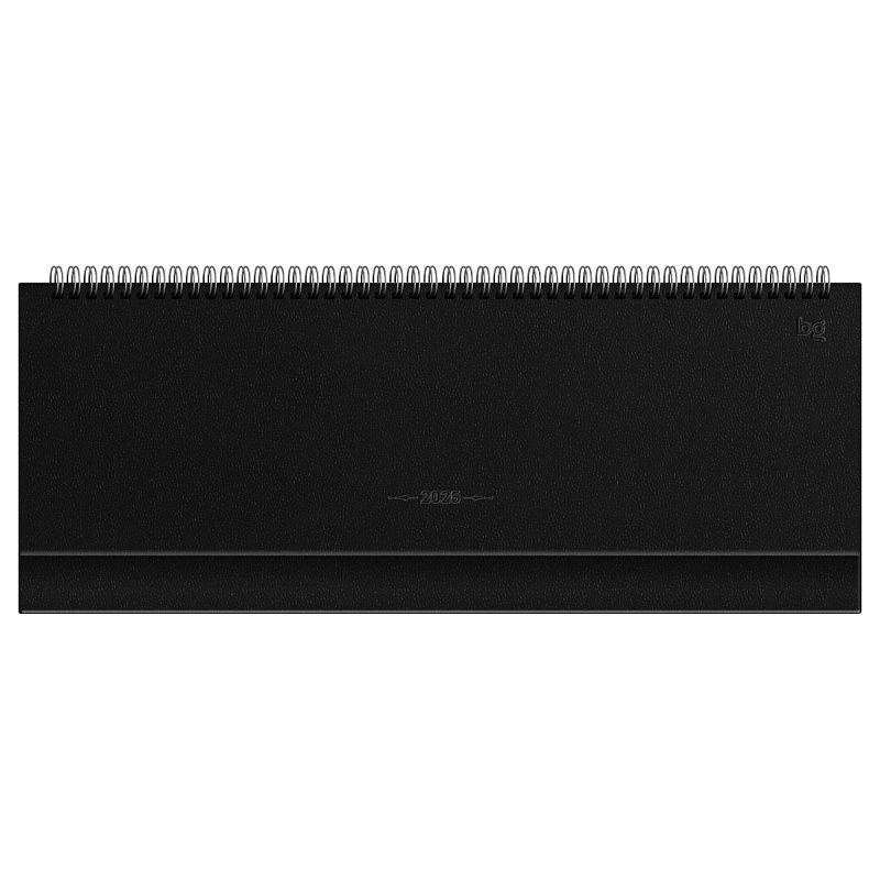 Планинг датированный 2026г., 64л., 330*130мм, балакрон, BG "Ariane.Black", чёрный, отд.фольгой