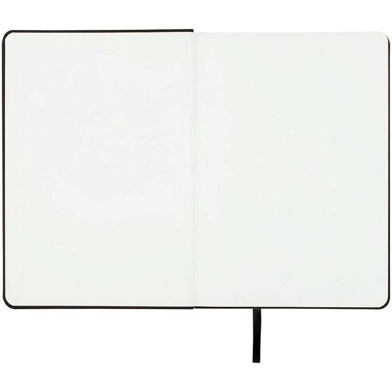 Скетчбук 80л., А5 Гамма "Студия", черный, твердая обложка, на резинке, белая, 140г/м2