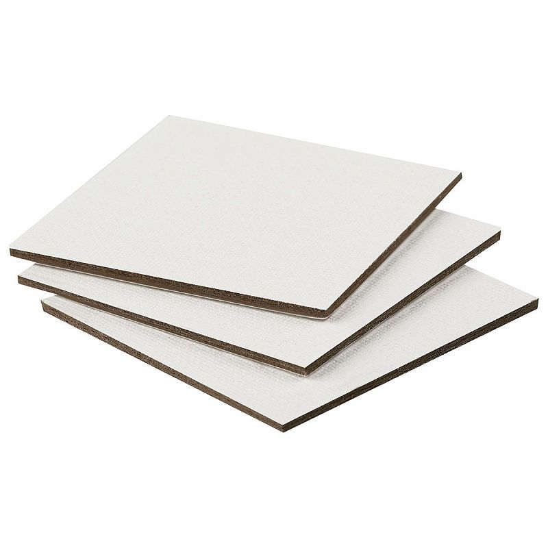 Набор холстов на картоне Гамма "Студия", 3шт., 6,5*6,5см, 100% хлопок, 280г/м2, мелкое зерно