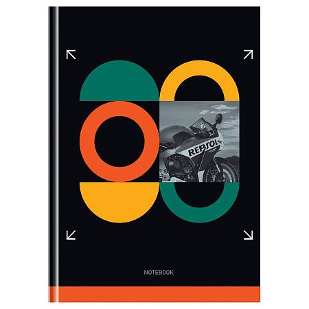 Бизнес-блокнот А5, 80л., BG "Sport format", soft-touch ламинация
