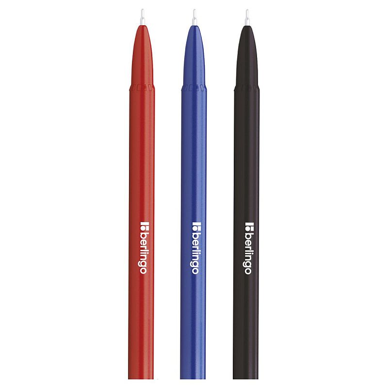 Ручка шариковая Berlingo "Metallic" синяя, 0,7мм, корпус ассорти 