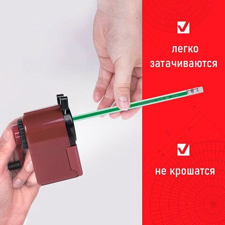 Набор карандашей чернографитных BRAUBERG "G-100" 12 шт., HB, с ластиком, корпус ассорти, 181716 