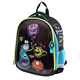 Ранец Först F-Glow "Monster party" 37*29,5*16см, 2 отделения, 2 кармана, анатомическая спинка