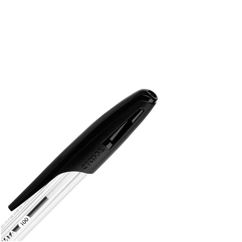 Ручка шариковая СТАММ "Орбита 100" черная, 0,7мм 