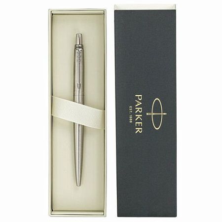 Ручка шариковая PARKER "Jotter Core Stainless Steel CT", пакет, 880892 