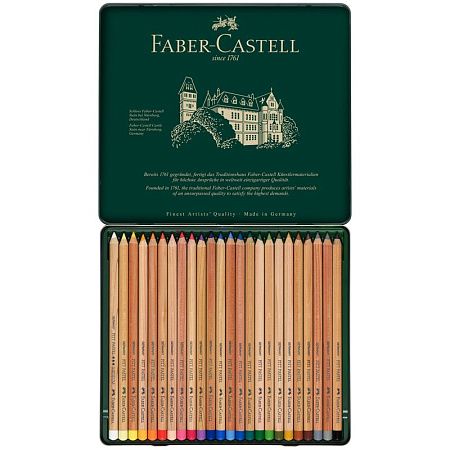 Пастельные карандаши Faber-Castell "Pitt Pastel", 24цв., метал. коробка