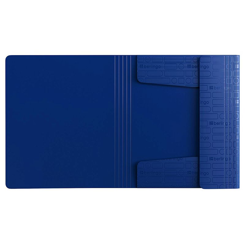 Папка для тетрадей на резинке Berlingo "Your Way" А5+, 600мкм, синяя 