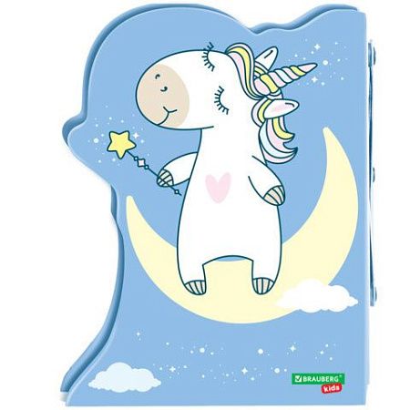 Подставка-держатель для книг и учебников фигурная BRAUBERG KIDS "Unicorn" раздвижная, металлическая, 238069 