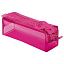 Пенал BRAUBERG с объемной "тракторной" молнией, 1 отделение, ПВХ, 22х8х6,5 см, Ultra pink, 272340