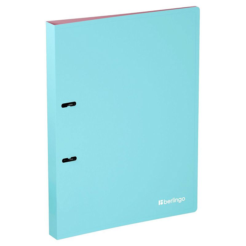 Папка на 2 кольцах Berlingo "Haze" A4, 24мм, 600мкм, D-кольца, с внутр. карманом, софт-тач, ассорти 