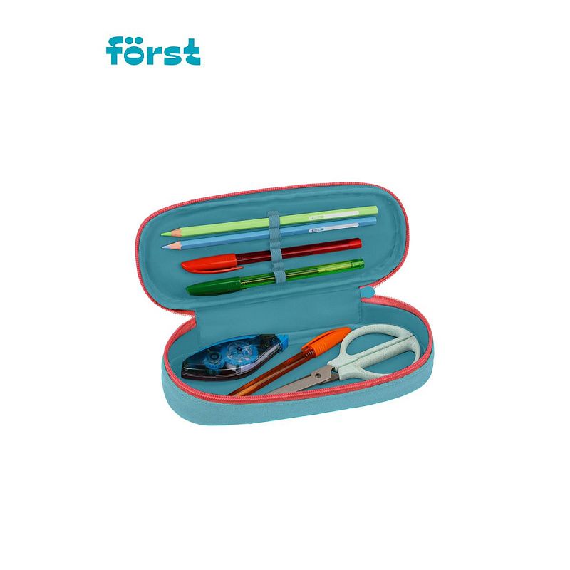 Пенал корпусный 1 отделение, 220*90*45 Först "Orange cat", полиэстер 