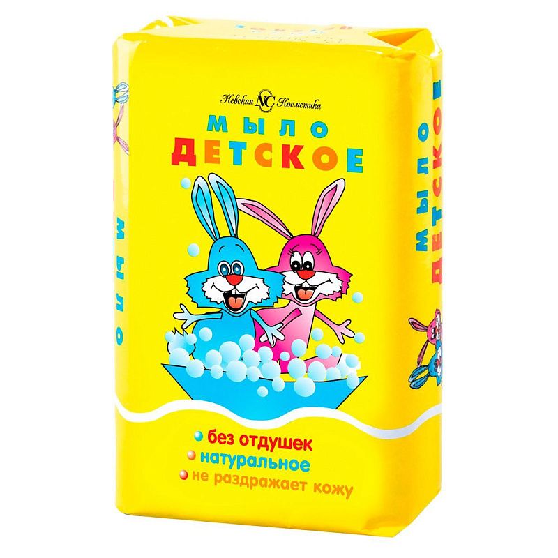 Мыло туалетное Невская Косметика "Детское", бумажная обертка, 90г 