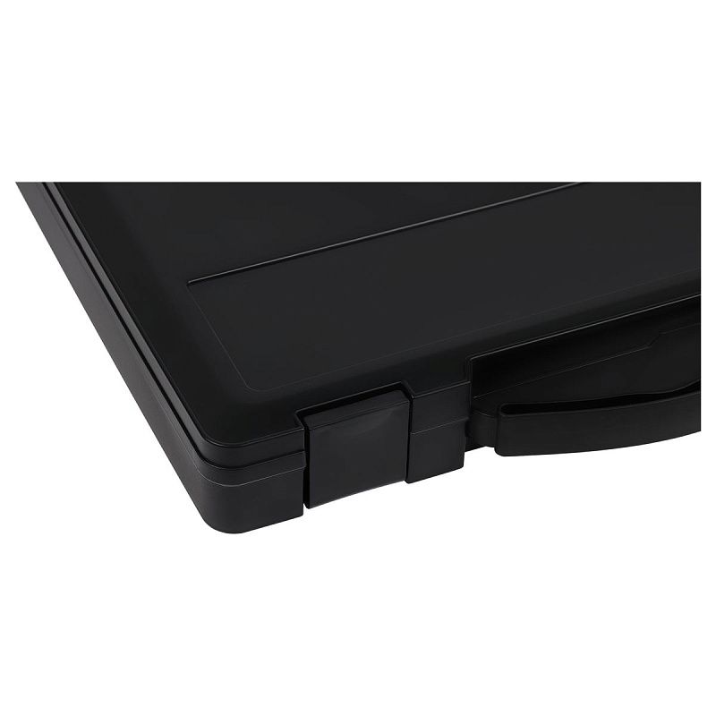 Портфель СТАММ с выдвижной ручкой, 270*350*45мм, черный 