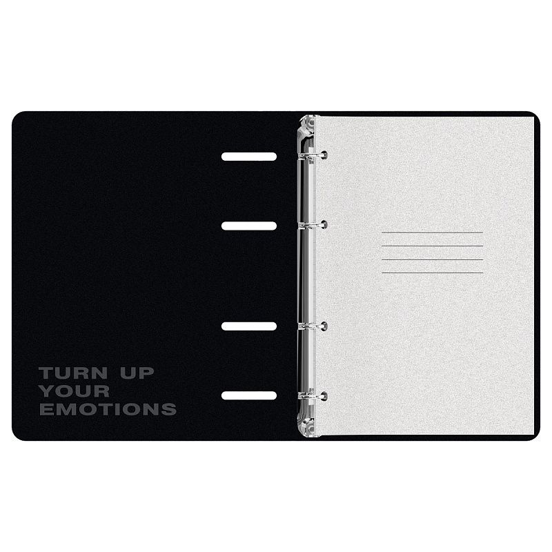 Тетрадь на кольцах А5, 120л., BG "Make noise", картон, soft-touch ламинация