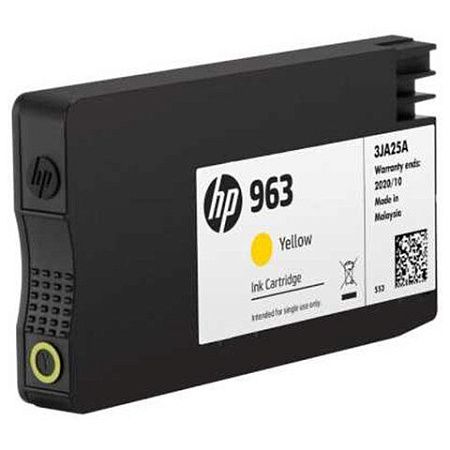 Картридж струйный HP (3JA25AE) для HP OfficeJet Pro 9010/9013/9020/9023, №963 желтый, ресурс 700 страниц 