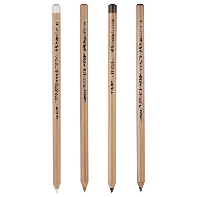 Набор художественных изделий Faber-Castell "Pitt Monochrome", 12 предметов, метал. коробка