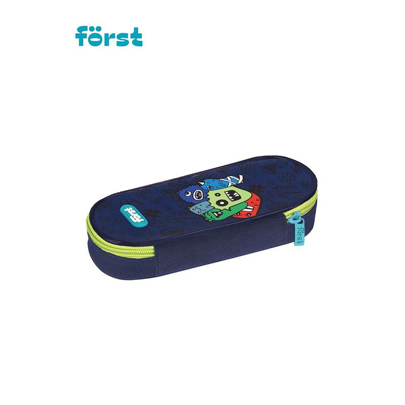 Пенал корпусный 1 отделение, 220*90*45 Först "Monsters", полиэстер 