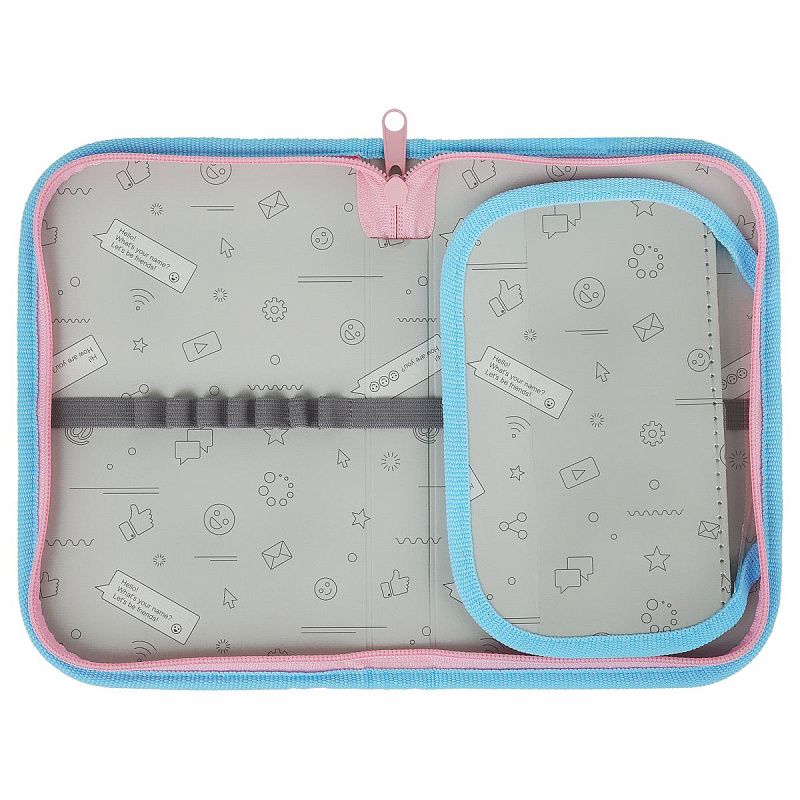 Пенал 1 отделение, 200*130 ArtSpace "Fairies", доп. секция, ткань 