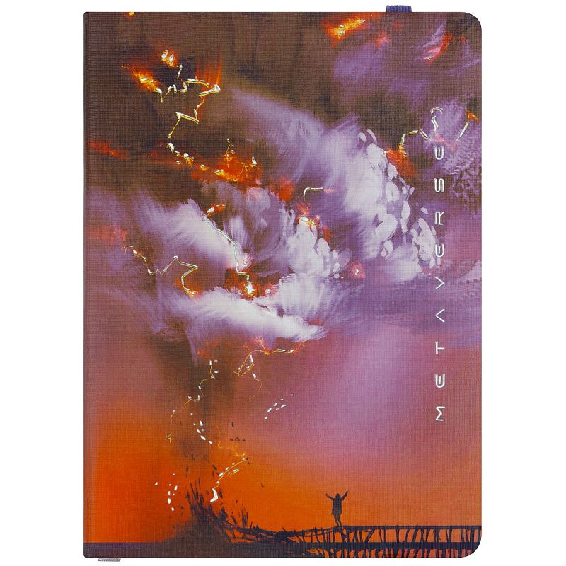 Записная книжка А6 80л. ЛАЙТ, кожзам, Greenwich Line "Power of nature", с резинкой, тиснение фольгой, блок в клетку