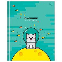 Дневник 1-11 кл. 40л. (твердый) BG "Happy cat", глянцевая ламинация
