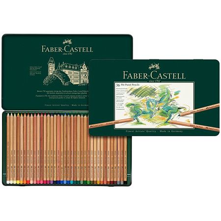 Пастельные карандаши Faber-Castell "Pitt Pastel", 36цв., метал. коробка