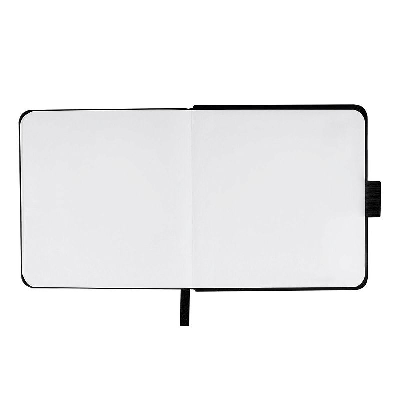 Скетчбук 100л., 120*120 Гамма "Студия", черный, твердая обложка, на резинке, белая, 110г/м2