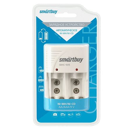 Зарядное устройство Smartbuy SBHC-505, AA, AAA, MN1604 (крона), без аккумуляторов