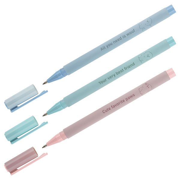 Ручка шариковая MESHU "Monochrome" синяя, 0,5мм, корпус ассорти